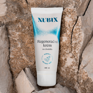 Balení krému Nubix Regenerační krém na chodidla na kameni